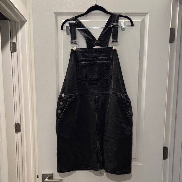 ASOS Black Denim Mini Dress - Picture 1 of 3